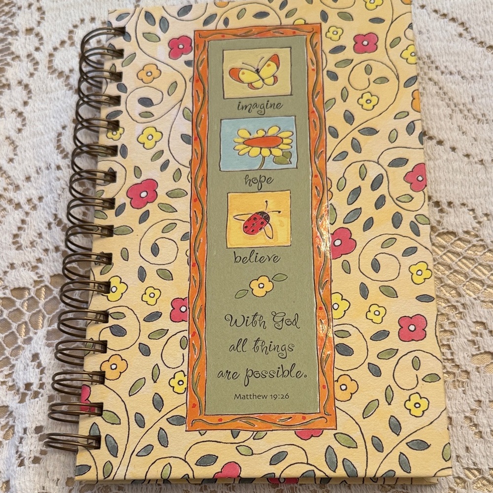 Dayspring Journal Imagine Hope Believe with God all things are Possible NEW